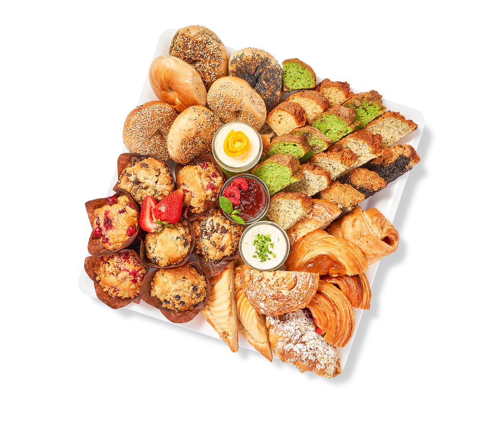 A Morning Bakery Platter with a variety of pastries.